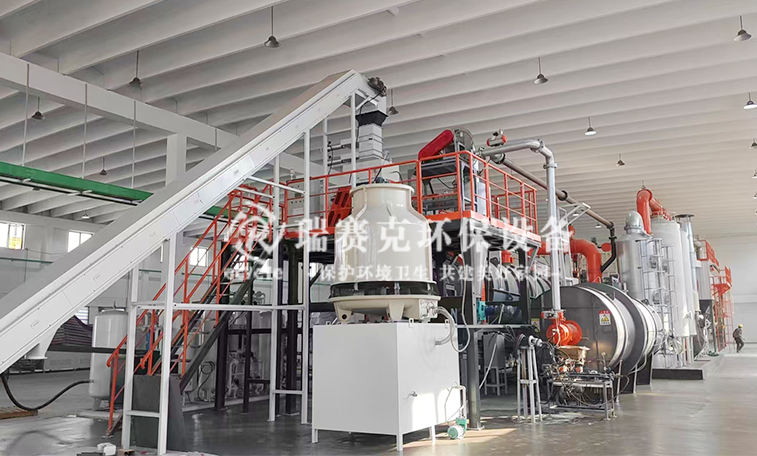 南通鋰電池低溫熱解綜合處理設備生產線